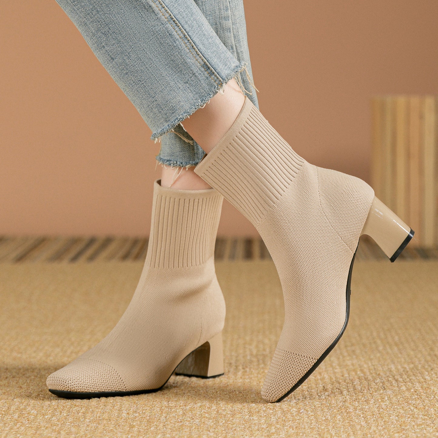 Elastic Sock Boots for Women