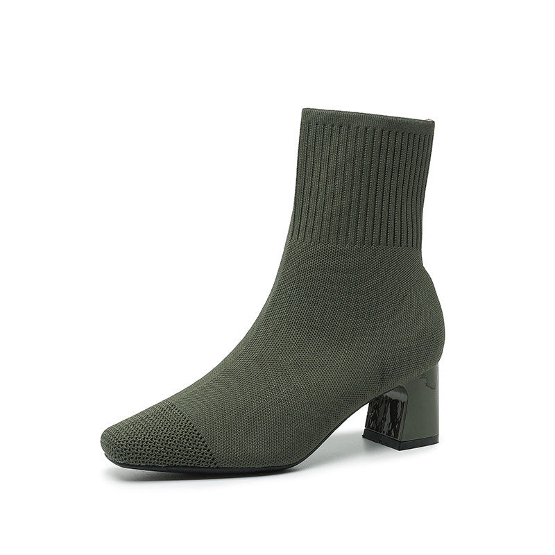 Elastic Sock Boots for Women