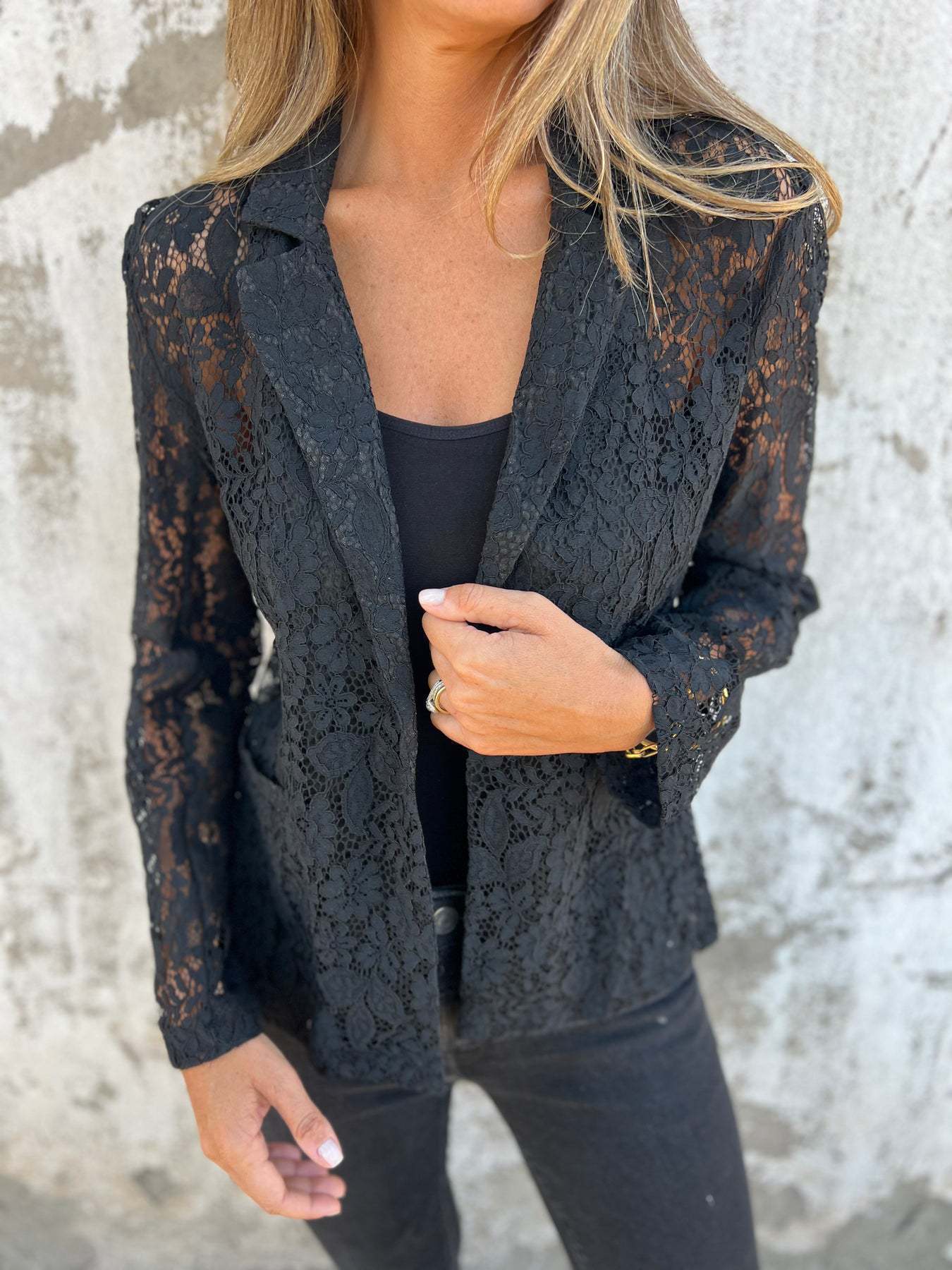 Lace Shirt Set for Women