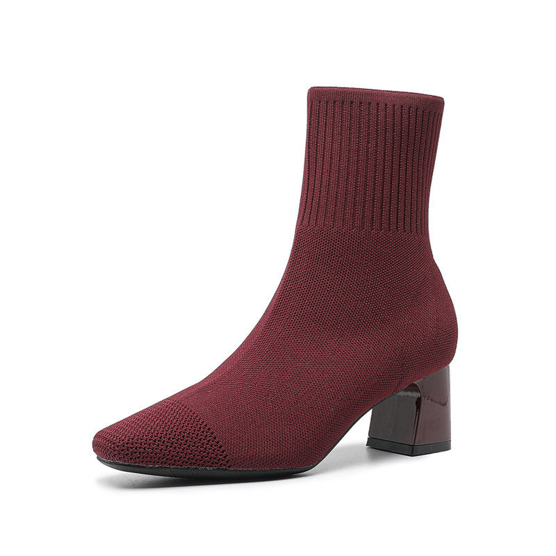 Elastic Sock Boots for Women