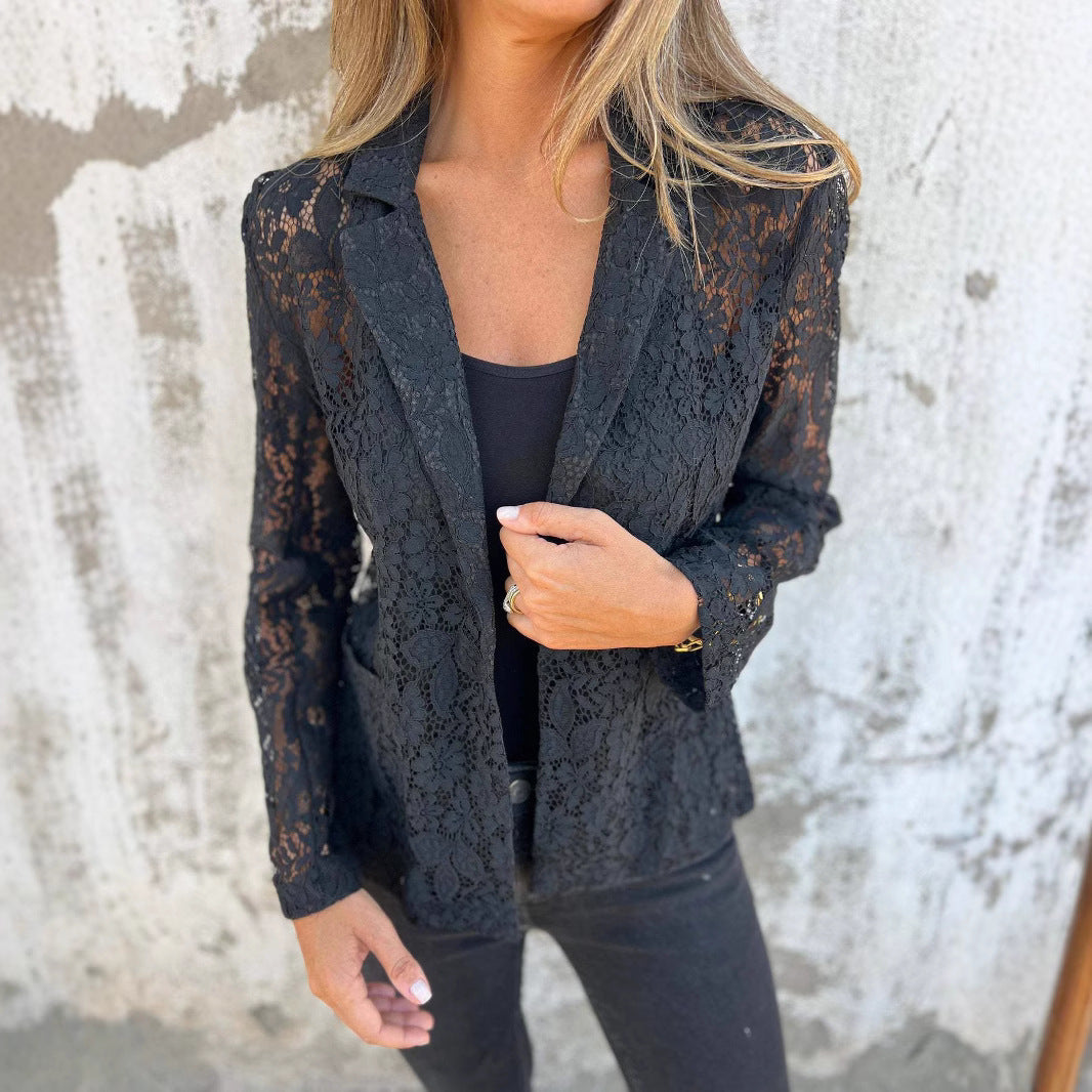 Lace Shirt Set for Women