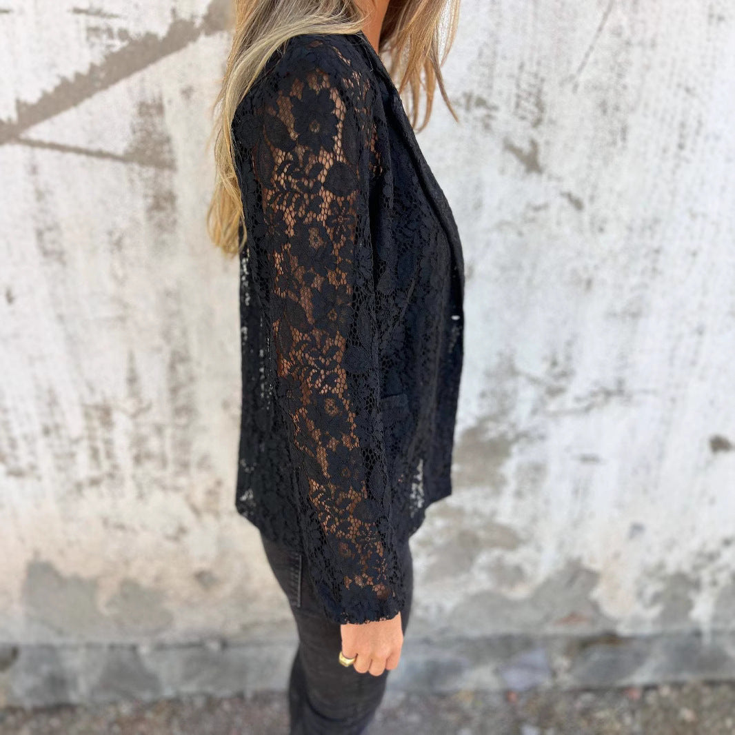 Lace Shirt Set for Women