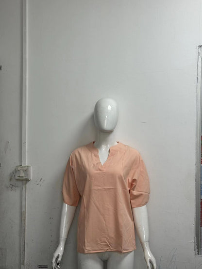Blouse Légère Col V – Été Décontracté Femme