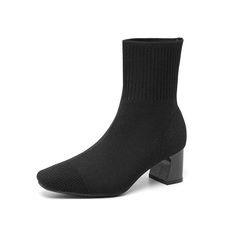 Elastic Sock Boots for Women