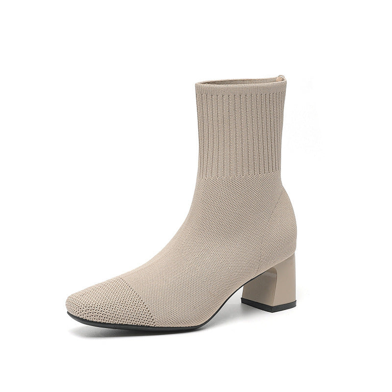 Elastic Sock Boots for Women