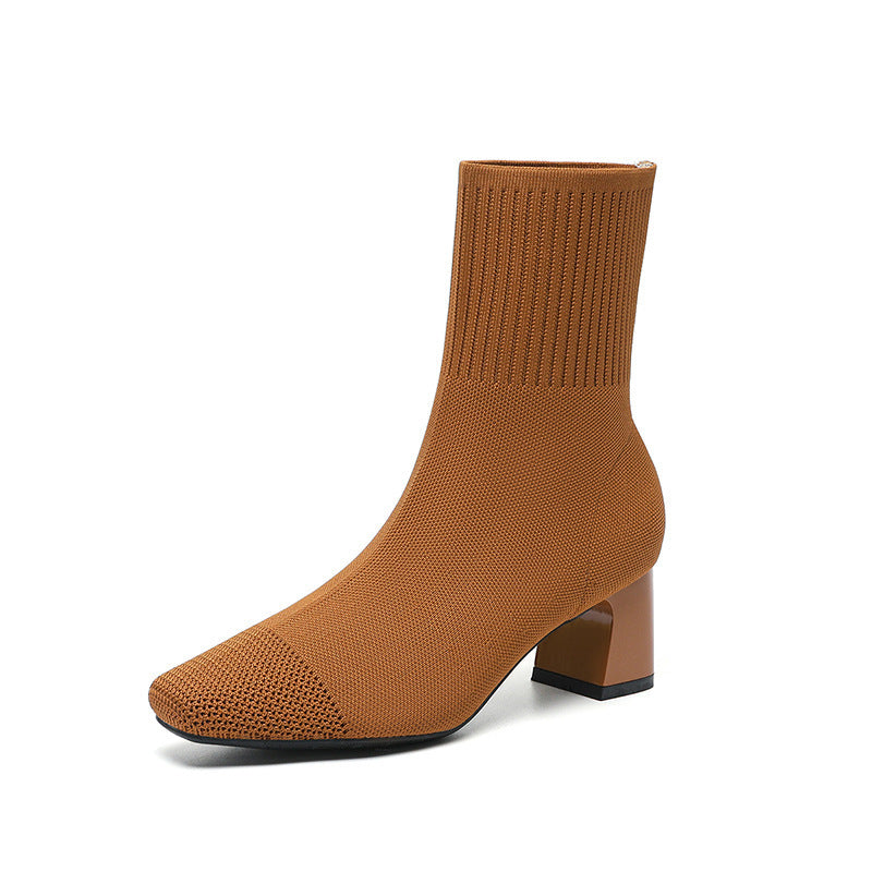 Elastic Sock Boots for Women