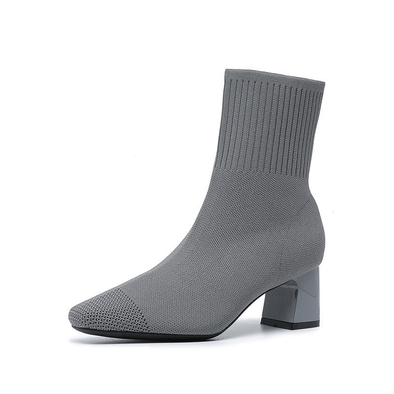 Elastic Sock Boots for Women